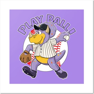 Play Ball!  Rockies Baseball Mascot Dinger Posters and Art